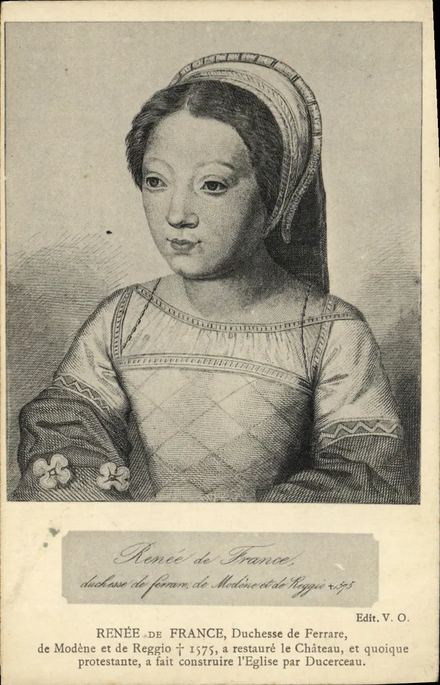 Renée de France — Herzogin von Ferrara, Modena und Reggio — Edit. V.O. - Vorderseite