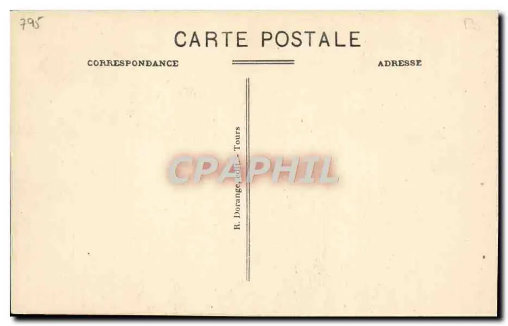 Catherine de Médicis — Königin von Frankreich, gravuriertes Portrait — R. Dorange, Verlag Tours - Rückseite