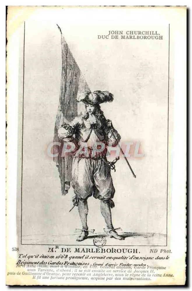 John Churchill, Duca di Marlborough — ritratto storico — ND Fot. - Recto