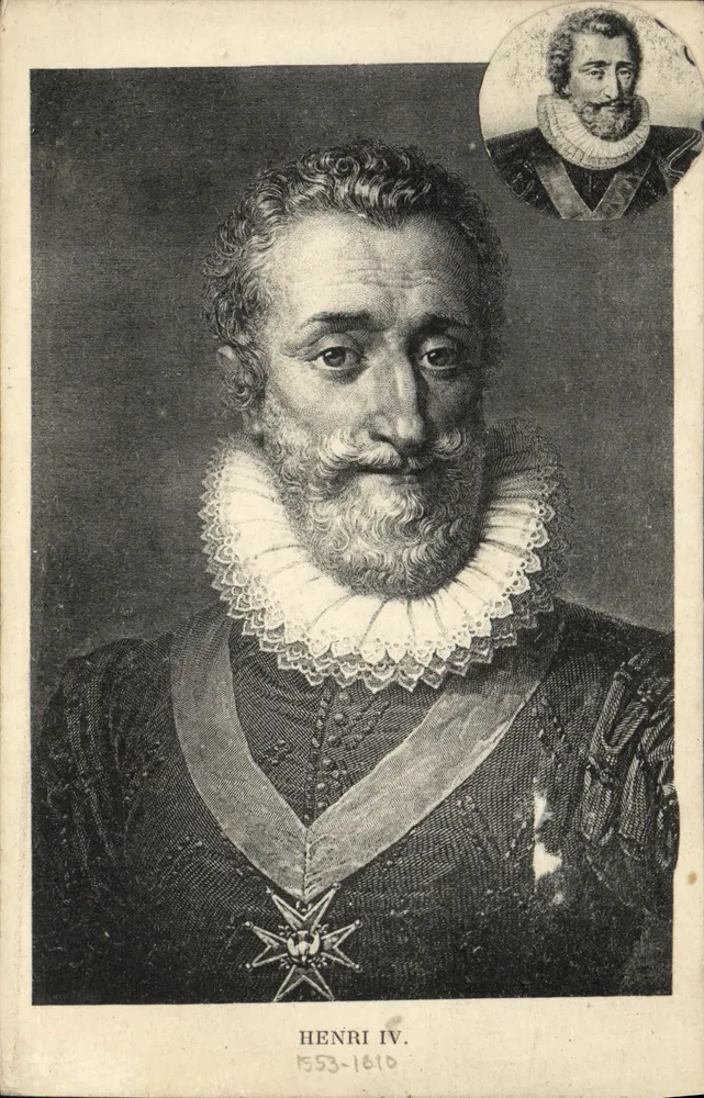 Henri IV — Gravurporträt — Verlag: Éd. de Berthelot, Paris - Vorderseite