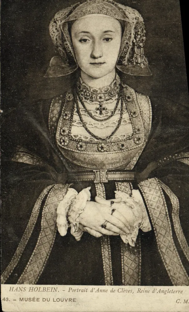 Anne de Clevès — Portrait von Hans Holbein — Musée du Louvre, n°43 - Vorderseite