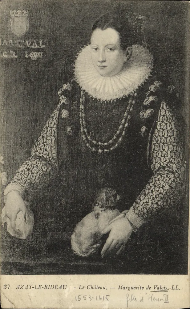 Azay-le-Rideau — Das Schloss — Marguerite de Valois — LL. 37 - Vorderseite