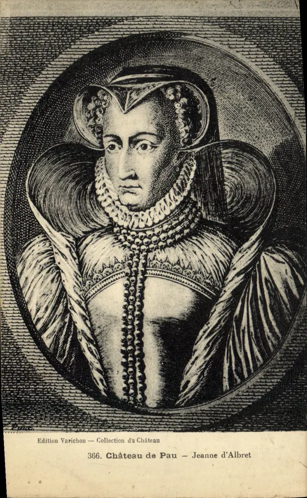 Castelo de Pau — Jeanne d'Albret — Edição Varichon, Coleção do Castelo, n° 366 - Frente