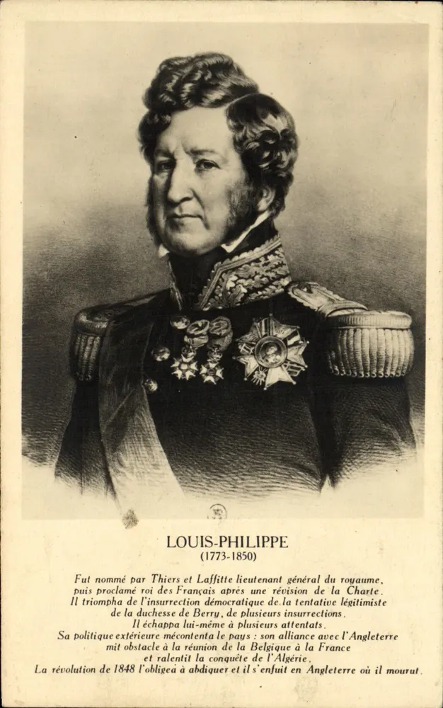 Louis-Philippe — retrato gravado — E. C. Ralli-Malmaison - Frente