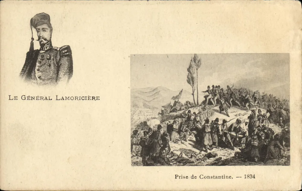 Der General Lamoricière — Porträt und Eroberung von Constantine — 1834 - Vorderseite