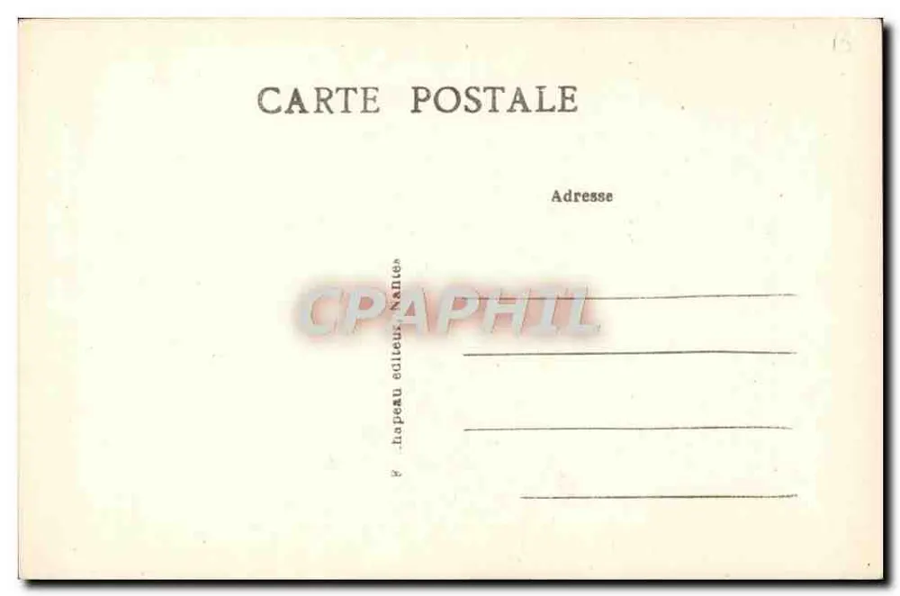 Mme Pauline Du Guiny — nascida em Nantes em 1790 — editor R. Lapeau, Nantes - Verso