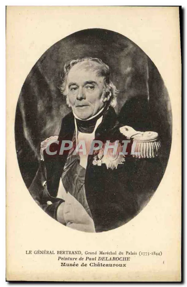 General Bertrand — Gemälde von Paul Delaroche — Musée de Châteauroux - Vorderseite