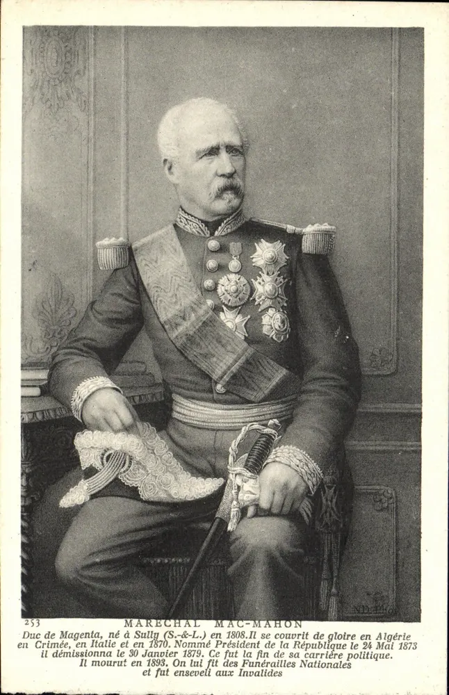 Marechal Mac-Mahon — retrato em uniforme — n° 745 - Frente