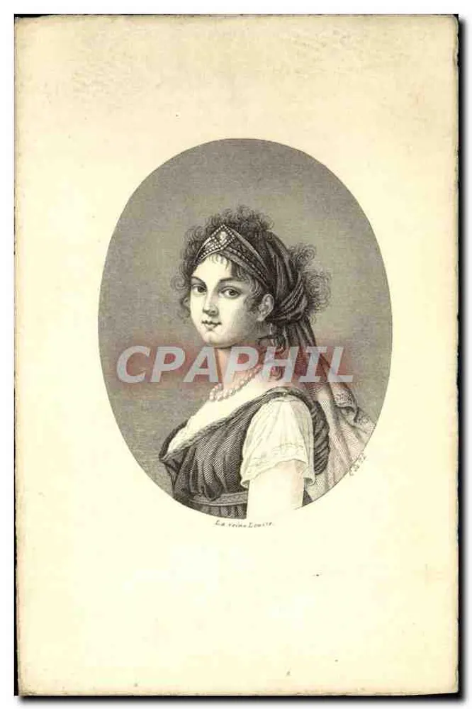 Retrato de uma mulher — estilo neoclássico — editora La Firma Louis, n° 795 - Frente