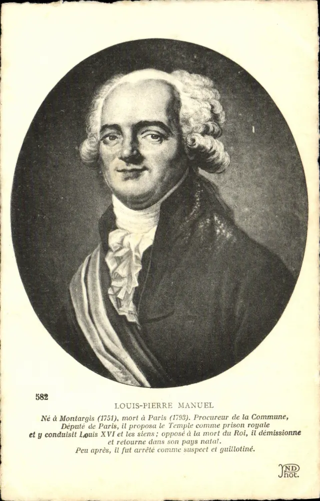 Louis-Pierre Manuel — Portrait — JND Hot. n°582 - Recto