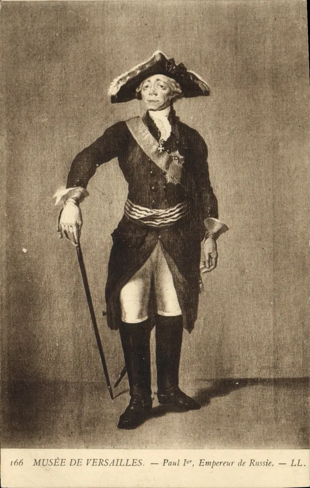 Paul I., Kaiser von Russland — Museum von Versailles — LL. — Nr. 166 - Vorderseite