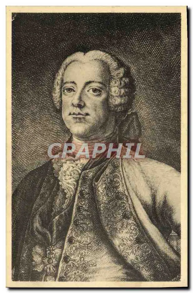 Charles de Lorraine (1712/1780) — Herzog von Lothringen — Serie von 10 Karten, herausgegeben von der Nationalen Dienststelle für Sozialarbeit für Militärfamilien - Vorderseite