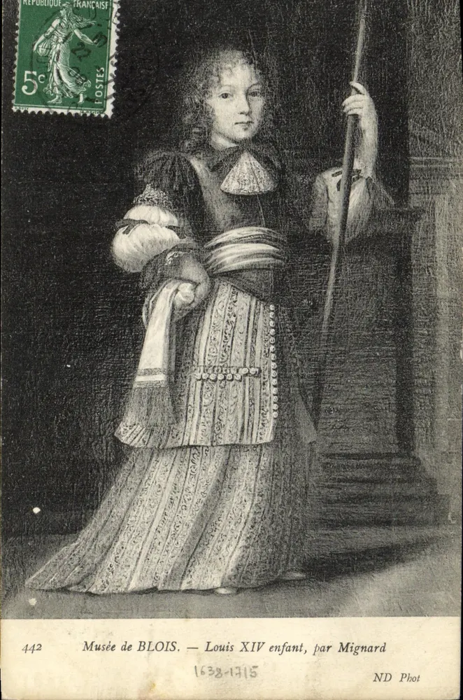 Museum von BLOIS — Louis XIV als Kind, von Mignard - Vorderseite