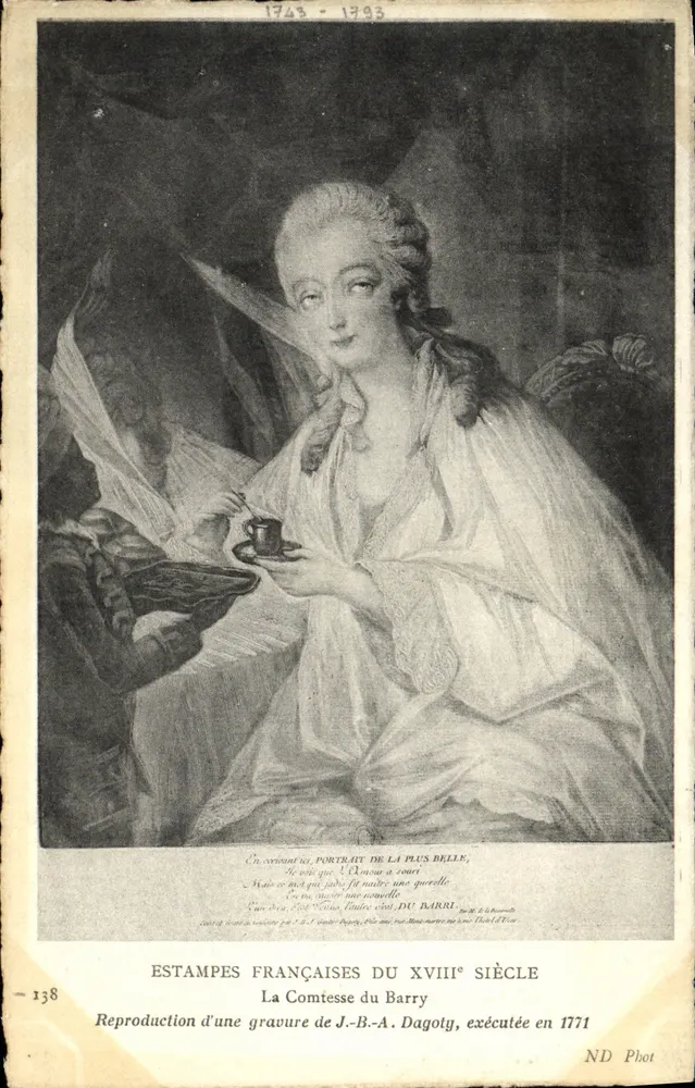 बरी काउंटेस — जी.बी.ए. डागोटी द्वारा एक छाप की प्रतिलिपि, 1771 में बनाई गई — एन.डी. फोटो - आगे