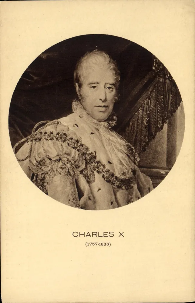 Charles X — Medallionporträt — Braun & Cie, Imp.-Edit. (Frankreich) n° 10334 - Vorderseite