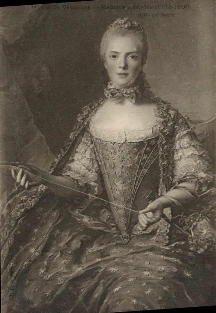 Madame Adélaïde — Retrato com violino — Museu de Versailles — E.L.D. Paris - Frente