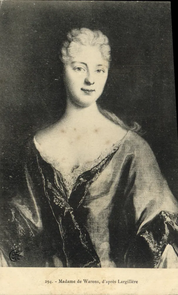 Madame de Warens — retrato segundo Largillière — n° 294 - Frente