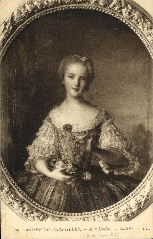 Museu de Versalhes — Sra. Louise, filha de Luís XIV — Nattier — LL. — n°99 - Frente
