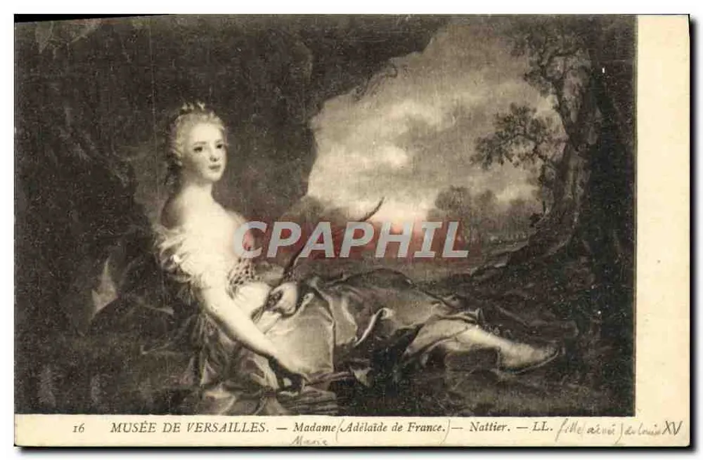 Madame Adélaïde de France — Musée de Versailles — Nattier — LL. älteste Tochter von Ludwig XV - Vorderseite
