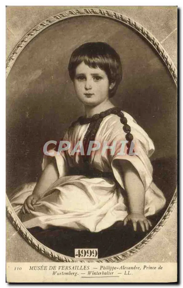 Museu de Versailles — Philippe-Alexandre, Príncipe de Wurtemberg — Winterbaltier — n° 110 - Frente