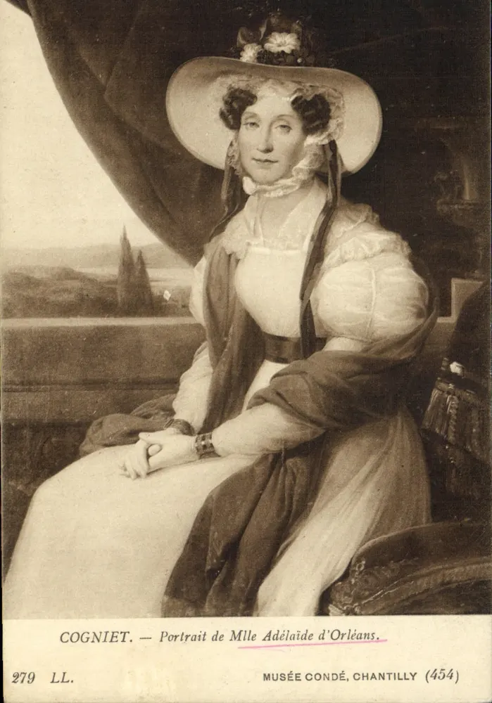 Porträt der Adélaïde d'Orléans — Cogniet — Musée Condé, Chantilly (454) - Vorderseite