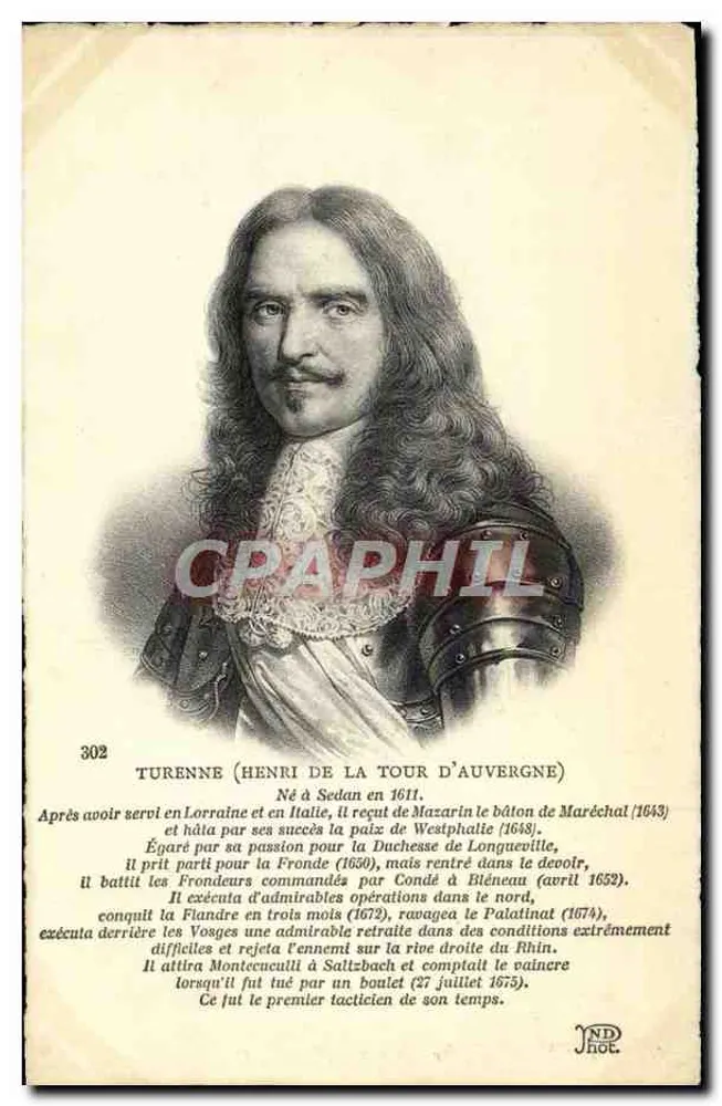 Henri de La Tour d'Auvergne — Turenne — JND Hol. n°302 - Vorderseite