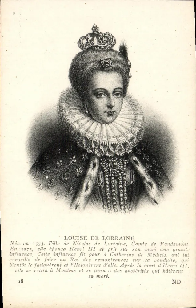 Louise de Lorraine — Portrait — Verlag Neurdein & Levit, Nr. 18 - Vorderseite