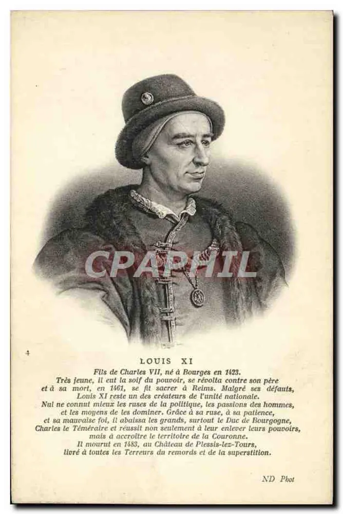 Louis XI — König von Frankreich — ND Phot - Vorderseite