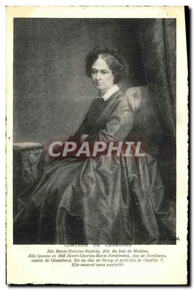 Condessa de Chambord — Retrato - Frente