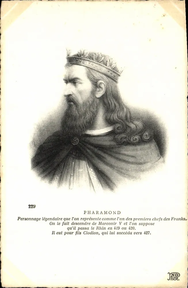 Pharamond — Personagem lendário dos Franks — n°795 - Frente