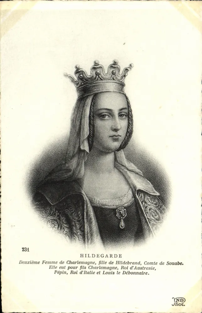 Hildegarde — Zweite Frau Karls des Großen — Jhot. n°231 - Vorderseite