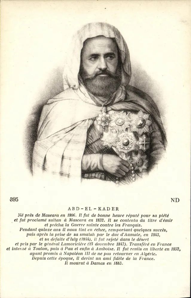 Abd-el-Kader — Geschichte seines Lebens und seiner Feldzüge — Cassagne, 76, 88 de Clichy - Paris - Vorderseite