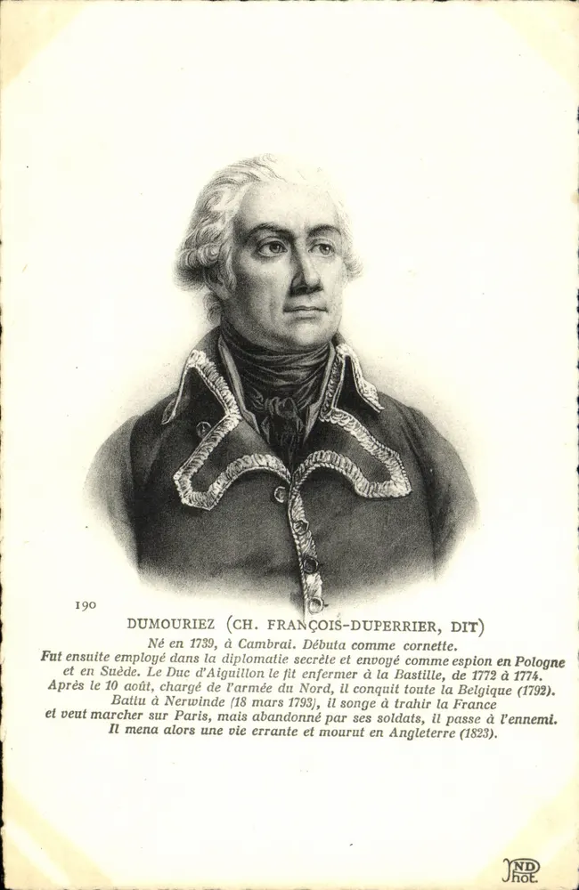 Dumouriez (Ch. François-Duperrier, dit) — biografia — JND hot. - Frente