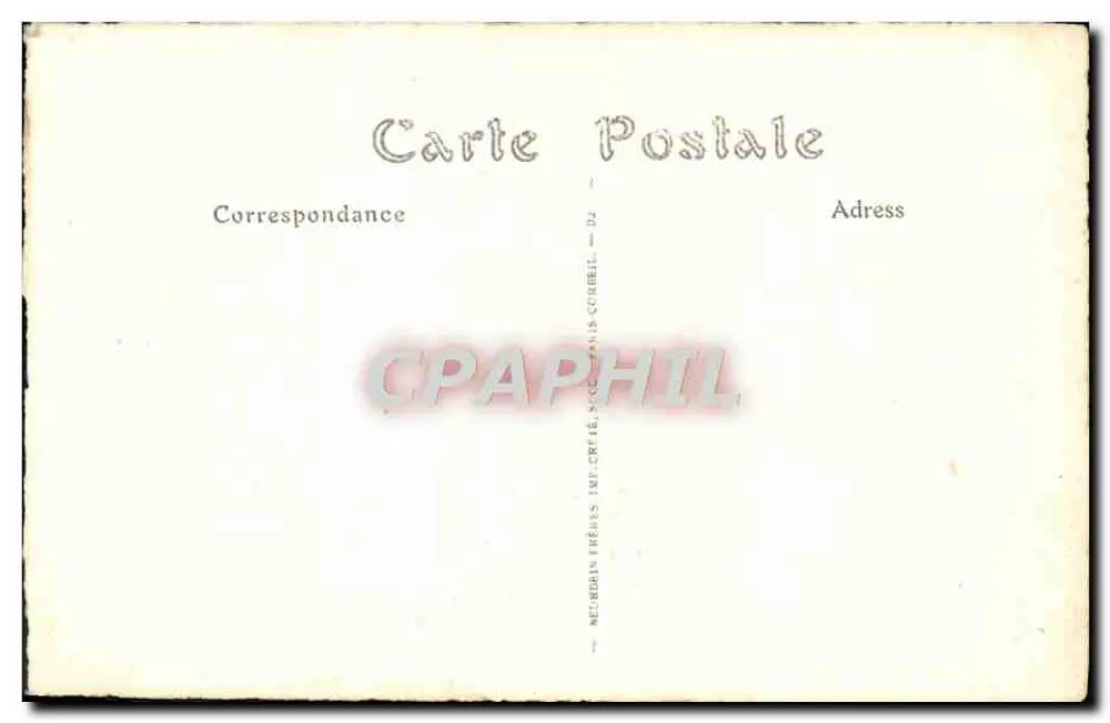 Jean-Marie Cazalès — Graviertes Portrait — ND Phot. - Rückseite