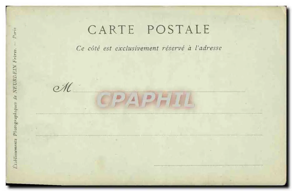 Michellet — Historien de premier ordre — Collections ND Phot, n° 381 - Verso