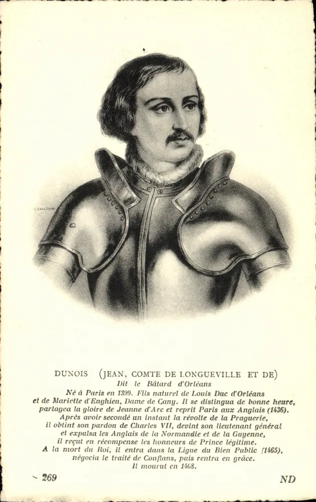 Jean, Graf von Longueville und Dunois — Genannt der Bastard von Orléans — Verlag ND, Nr. 269 - Vorderseite