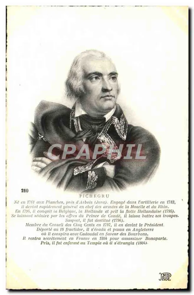 Pichegru — Geral francês, biografia — JND, n° 210 - Frente