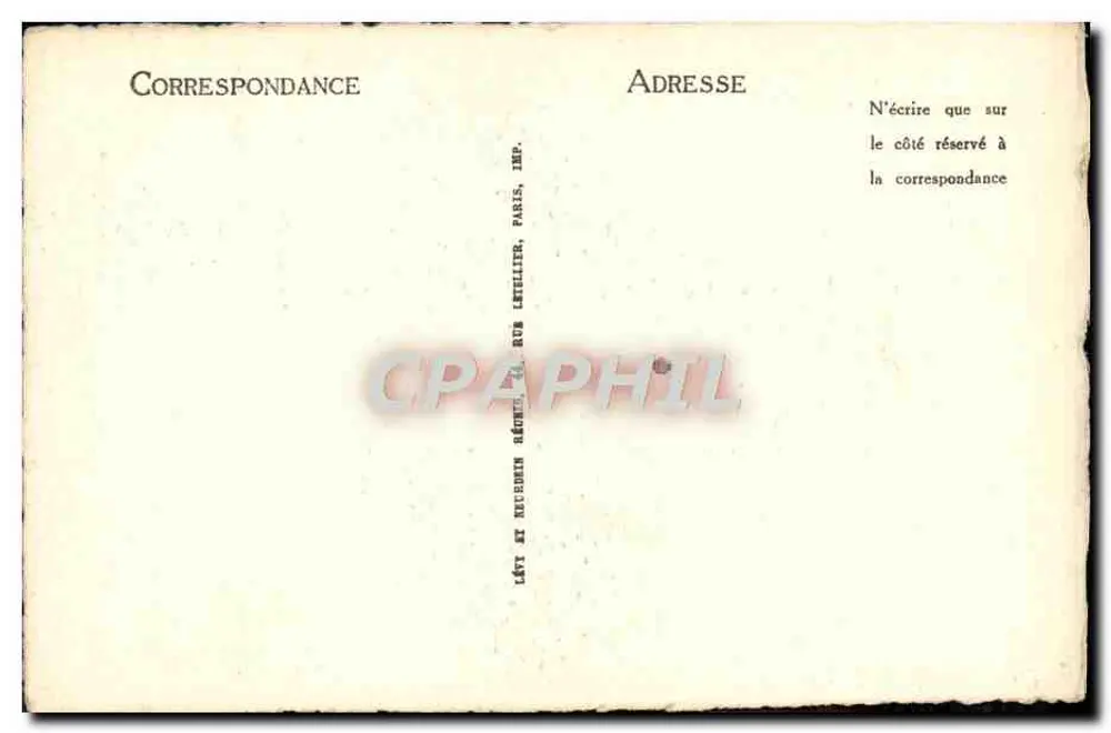Dama Campan (Henriette Genest) — retrato gravado — editor Lévy & Roubat, Paris, n° 134 - Verso