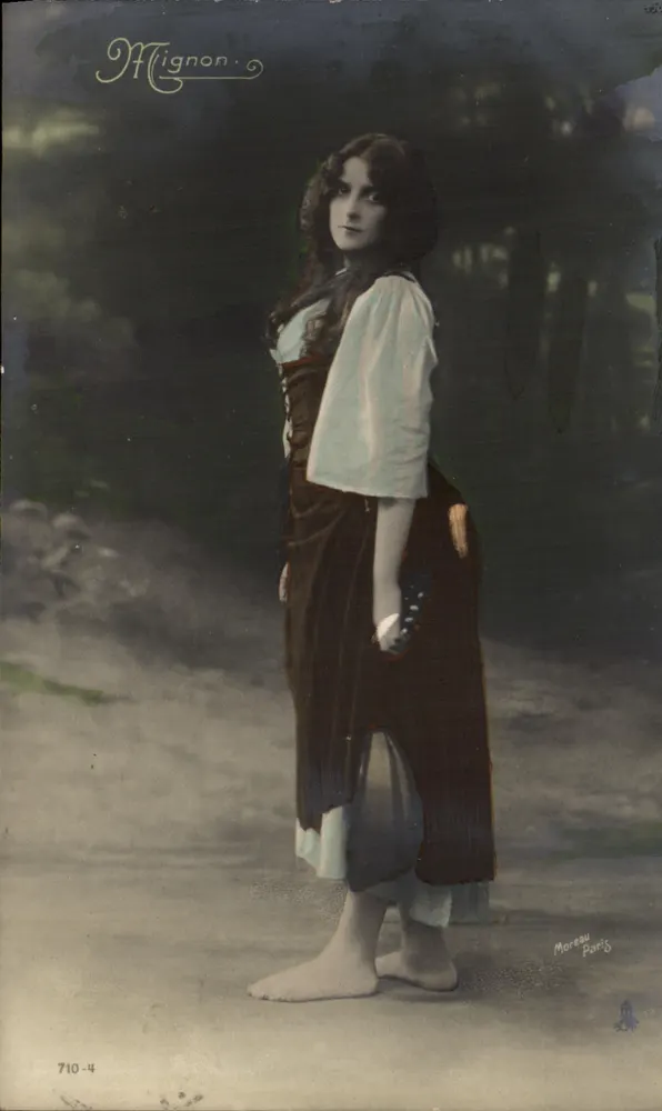 Junge Frau in orientalischem Kleid — Mignnon — Morsaou Paris, Serie 710-4 - Vorderseite