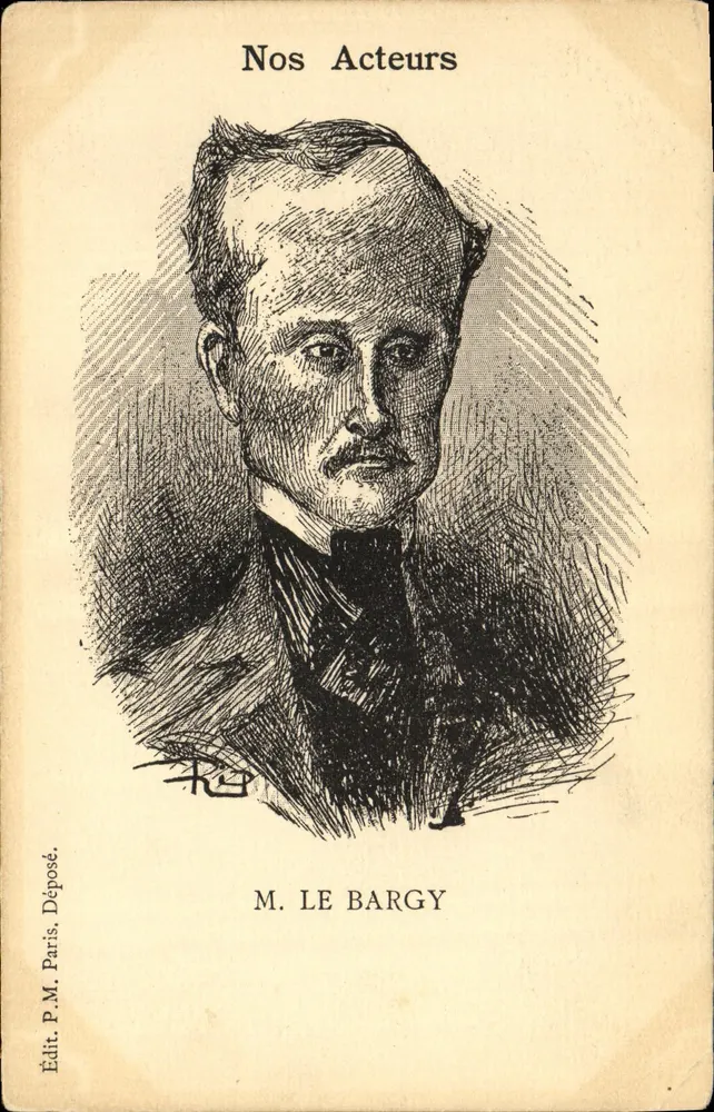 Herr Le Bargy — Unsere Schauspieler — Verlag P.M. Paris - Vorderseite
