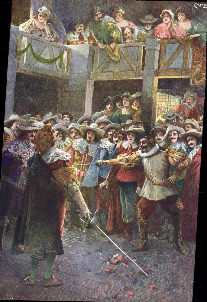 Kampf zweier Ritter — historische Szene — unbekannter Verlag, Seriennummer 691 R192 - Vorderseite