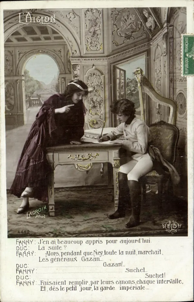 Fanny und Duc — Dialogszenen — Lacroix Phot, n°4442 - Vorderseite