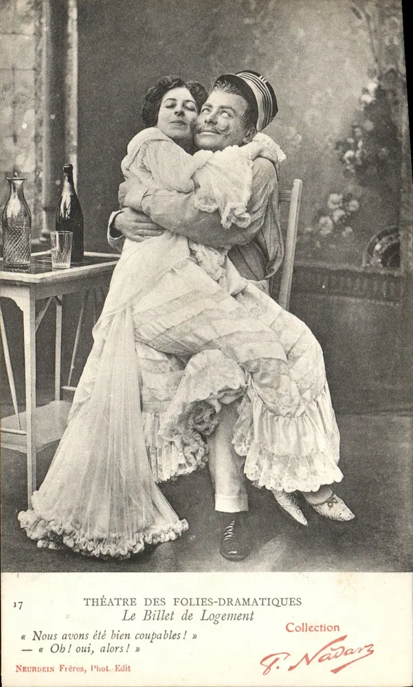 Theater der Folies-Dramatiques — Der Sitzplatzkarte — Sammlung Nadar — Nr. 17 - Vorderseite