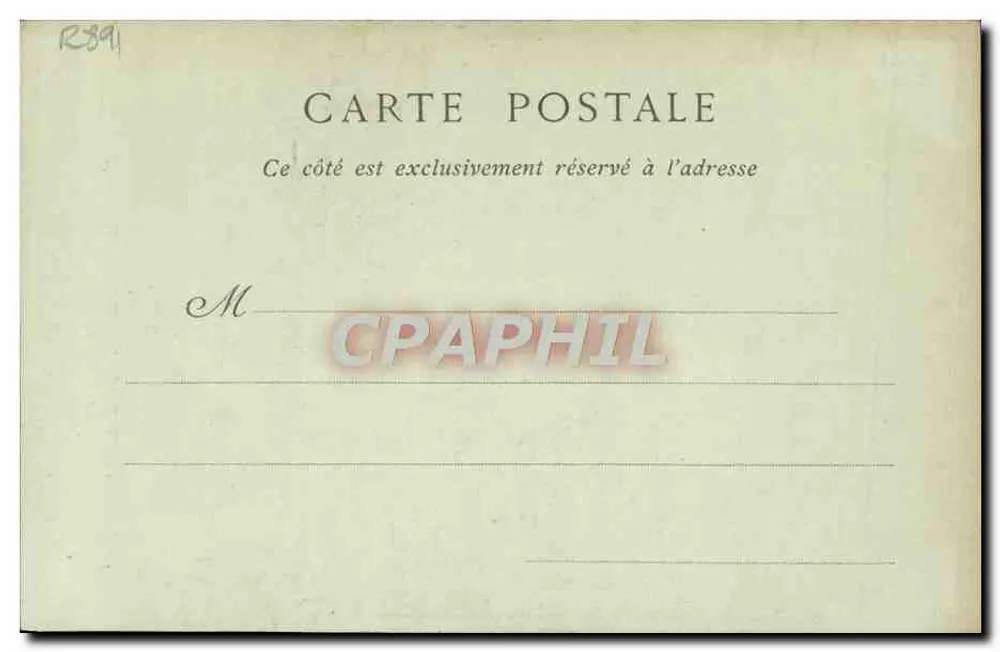 Das Zimmerticket — Moulard — Theater der Folies-Dramatiques — Sammlung Nadar — Neurdkin Frères, Foto-Verlag - Rückseite
