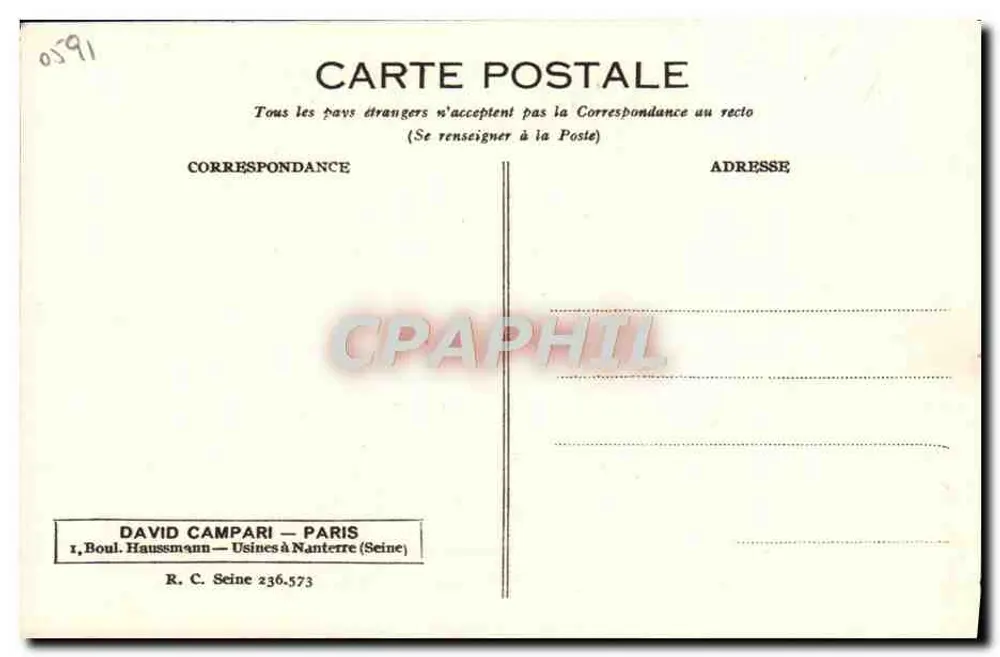 H. Alibert — Publicidade Campari — Studio Lorelle - Verso
