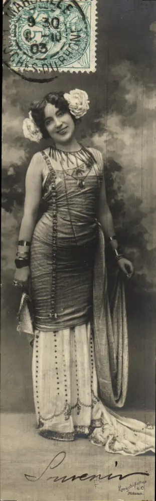 Frau im orientalischen Kostüm — photographie — Katrakoff & Cie, Palerme - Vorderseite