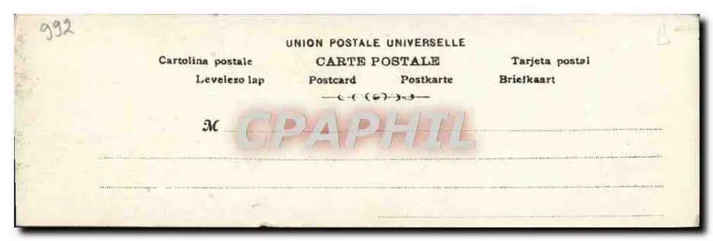 Whitney — Landschaft mit Frau — Verlag Roussetier, Paris, Nr. S.I.P. - Rückseite