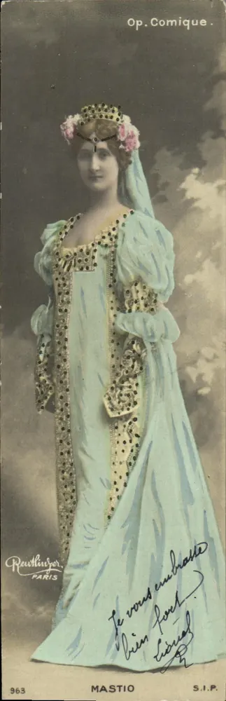 Frau im orientalischen Kleid — Opéra Comique — Reutlinger Paris n°963 - Vorderseite
