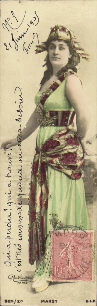 Frau im orientalischen Kostüm — Paris — S.I.R. n° 925/20 - Vorderseite