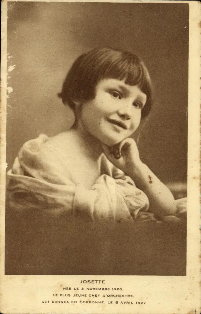 Josette — portrait de la plus jeune chef d'orchestre — éditeur non visible - Vorderseite